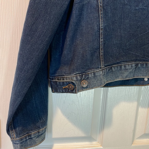 Just USA dark denim Jean jacket 1X - Picture 5 of 7